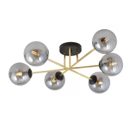   EMIBIG MAGNUM 6 BL GRAFIT Fekete Beltéri Mennyezeti lámpa E14 IP20 EB-1269-6