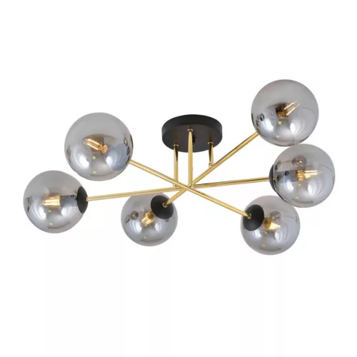 EMIBIG MAGNUM 6 BL GRAFIT Fekete Beltéri Mennyezeti lámpa E14 IP20 EB-1269-6
