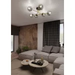 EMIBIG MAGNUM 6 BL GRAFIT Fekete Beltéri Mennyezeti lámpa E14 IP20 EB-1269-6