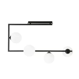   EMIBIG SOMA 4 BL OPAL Fekete Beltéri Mennyezeti lámpa E14 IP20 EB-1291-4