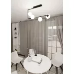 EMIBIG SOMA 4 BL OPAL Fekete Beltéri Mennyezeti lámpa E14 IP20 EB-1291-4