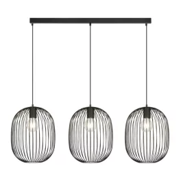   EMIBIG ONYX 3 BL Fekete Beltéri Függőlámpa E27 IP20 EB-1304-3