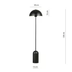 EMIBIG KAVA LP1 BLACK Fekete Beltéri Állólámpa E27 IP20 EB-1307-LP1
