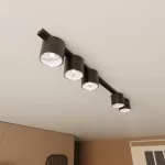 EMIBIG NANO 5 BLACK Fekete Beltéri Mennyezeti lámpa GU10 AR 111 IP20 EB-1310-5
