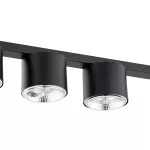 EMIBIG NANO 5 BLACK Fekete Beltéri Mennyezeti lámpa GU10 AR 111 IP20 EB-1310-5