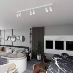 EMIBIG FLASH 6 WHITE Fekete Beltéri Mennyezeti lámpa GU10 IP20 EB-1313-6