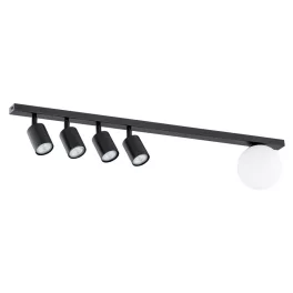   EMIBIG BASTER 5 BLACK Fekete Beltéri Mennyezeti lámpa GU10,  E14 IP20 EB-1314-5