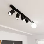 EMIBIG BASTER 5 BLACK Fekete Beltéri Mennyezeti lámpa GU10,  E14 IP20 EB-1314-5