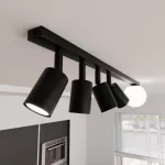 EMIBIG BASTER 5 BLACK Fekete Beltéri Mennyezeti lámpa GU10,  E14 IP20 EB-1314-5