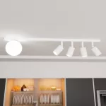 EMIBIG BASTER 5 WHITE Fekete Beltéri Mennyezeti lámpa GU10,  E14 IP20 EB-1315-5