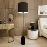 EMIBIG ASPEN LP1 BLACK/WHITE Fekete Beltéri Állólámpa E27 IP20 EB-1322-LP1