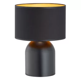   EMIBIG ASPEN LN1 BLACK/GOLD Fekete Beltéri Asztali lámpa E27 IP20 EB-1323-LN1