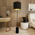 EMIBIG ASPEN LP1 BLACK/GOLD Fekete Beltéri Állólámpa E27 IP20 EB-1323-LP1