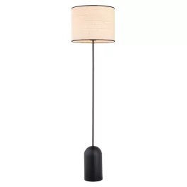   EMIBIG ASPEN LP1 BLACK/RATTAN Fekete Beltéri Állólámpa E27 IP20 EB-1324-LP1
