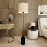 EMIBIG ASPEN LP1 BLACK/RATTAN Fekete Beltéri Állólámpa E27 IP20 EB-1324-LP1