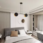 EMIBIG MOTIF 2 BLACK/GOLD Fekete Beltéri Függőlámpa E27 IP20 EB-1325-2
