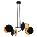 EMIBIG MOTIF 4 BLACK/GOLD Fekete Beltéri Függőlámpa E27 IP20 EB-1325-4