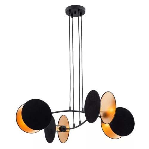 EMIBIG MOTIF 4 BLACK/GOLD Fekete Beltéri Függőlámpa E27 IP20 EB-1325-4