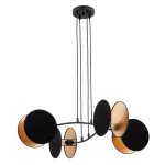 EMIBIG MOTIF 4 BLACK/GOLD Fekete Beltéri Függőlámpa E27 IP20 EB-1325-4