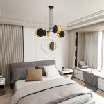 EMIBIG MOTIF 4 BLACK/GOLD Fekete Beltéri Függőlámpa E27 IP20 EB-1325-4