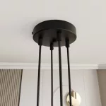 EMIBIG MOTIF 4 BLACK/GOLD Fekete Beltéri Függőlámpa E27 IP20 EB-1325-4