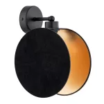 EMIBIG MOTIF K1 BLACK/GOLD Fekete Beltéri Fali lámpa E27 IP20 EB-1325-K1