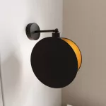 EMIBIG MOTIF K1 BLACK/GOLD Fekete Beltéri Fali lámpa E27 IP20 EB-1325-K1