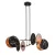 EMIBIG MOTIF 4 MARBEL Fekete Beltéri Függőlámpa E27 IP20 EB-1327-4