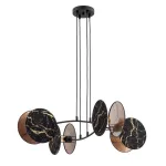 EMIBIG MOTIF 4 MARBEL Fekete Beltéri Függőlámpa E27 IP20 EB-1327-4