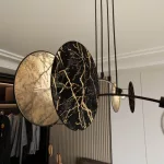 EMIBIG MOTIF 4 MARBEL Fekete Beltéri Függőlámpa E27 IP20 EB-1327-4