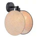 EMIBIG MOTIF K1 NATURAL Fekete Beltéri Fali lámpa E27 IP20 EB-1328-K1