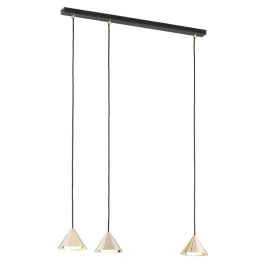   EMIBIG ELIT 3 BL GOLD Fekete Beltéri Függőlámpa GX53 IP20 EB-1329-3