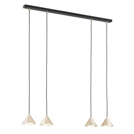   EMIBIG ELIT 4 BL GOLD Fekete Beltéri Függőlámpa GX53 IP20 EB-1329-4