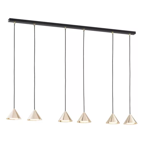 EMIBIG ELIT 6 BL GOLD Fekete Beltéri Függőlámpa GX53 IP20 EB-1329-6