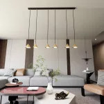 EMIBIG ELIT 6 BL GOLD Fekete Beltéri Függőlámpa GX53 IP20 EB-1329-6