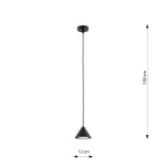 EMIBIG ELIT 1 BLACK Fekete Beltéri Függőlámpa GX53 IP20 EB-1330-1