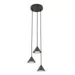 EMIBIG ELIT 3 PREMIUM BLACK Fekete Beltéri Függőlámpa GX53 IP20 EB-1330-3PREM