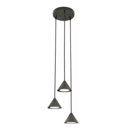   EMIBIG ELIT 3 PREMIUM BLACK Fekete Beltéri Függőlámpa GX53 IP20 EB-1330-3PREM