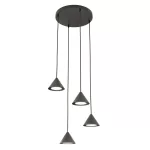 EMIBIG ELIT 4 PREMIUM BLACK Fekete Beltéri Függőlámpa GX53 IP20 EB-1330-4PREM