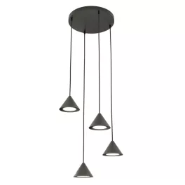   EMIBIG ELIT 4 PREMIUM BLACK Fekete Beltéri Függőlámpa GX53 IP20 EB-1330-4PREM