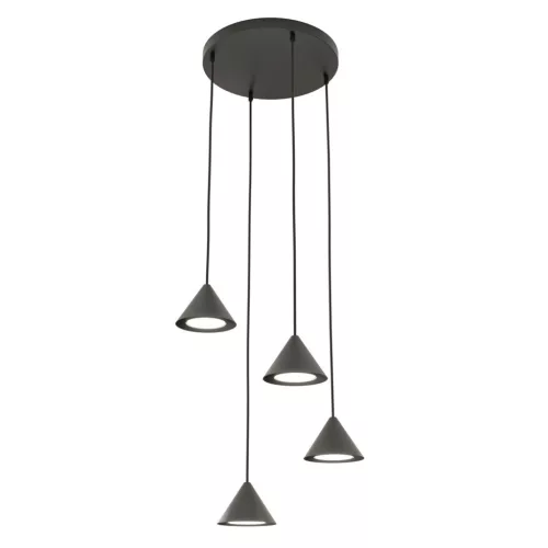 EMIBIG ELIT 4 PREMIUM BLACK Fekete Beltéri Függőlámpa GX53 IP20 EB-1330-4PREM
