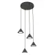 EMIBIG ELIT 4 PREMIUM BLACK Fekete Beltéri Függőlámpa GX53 IP20 EB-1330-4PREM