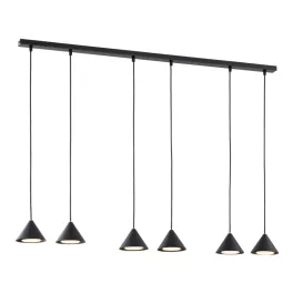   EMIBIG ELIT 6 BLACK Fekete Beltéri Függőlámpa GX53 IP20 EB-1330-6