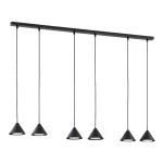 EMIBIG ELIT 6 BLACK Fekete Beltéri Függőlámpa GX53 IP20 EB-1330-6