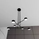 EMIBIG MODUS 6 BLACK Fekete Beltéri Függőlámpa GX53 IP20 EB-1339-6