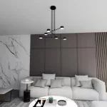 EMIBIG MODUS 6 BLACK Fekete Beltéri Függőlámpa GX53 IP20 EB-1339-6