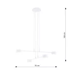 EMIBIG MODUS 4 WHITE Fehér Beltéri Függőlámpa GX53 IP20 EB-1340-4