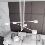EMIBIG MODUS 6 WHITE Fehér Beltéri Függőlámpa GX53 IP20 EB-1340-6
