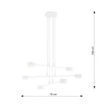 EMIBIG MODUS 6 WHITE Fehér Beltéri Függőlámpa GX53 IP20 EB-1340-6