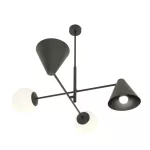 EMIBIG HERMES 4 BLACK Fekete Beltéri Csillár E14 IP20 EB-1347-4